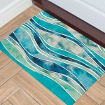 Illusions Wave - Ocean Indoor/Outdoor Mat