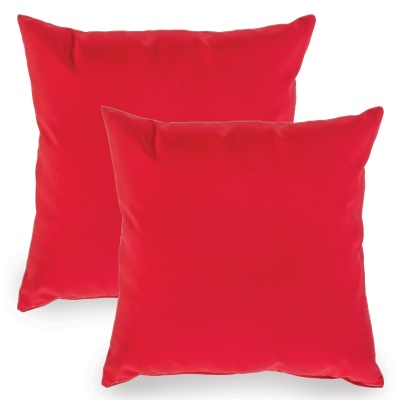 Jockey Red Sunbrella Indoor/Outdoor Throw Pillow - Set of Two