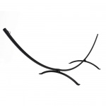 15 ft. Steel Arc Hammock Stand with Cape Shield Powder Coating - Black