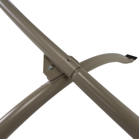 15 ft. Steel Arc Hammock Stand with Cape Shield Powder Coating - Taupe