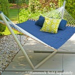 15 ft. TRI-BEAM® Steel Hammock Stand with Right Connection Design and Cape Shield Powder Coating - Taupe