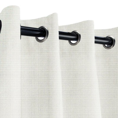Sunbrella Linen Natural Outdoor Curtain with Grommets