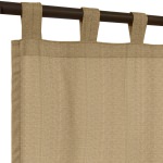 Sunbrella® Linen Sesame with Tabs - 50 in. x 84 in.