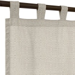 Sunbrella® Linen Silver with Tabs - 50 in. x 120 in.