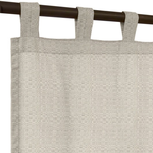 Sunbrella® Linen Silver with Tabs - 50 in. x 120 in.