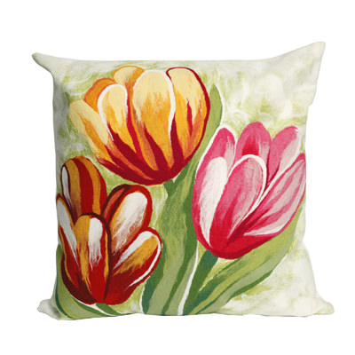 Tulips Warm Outdoor Pillow