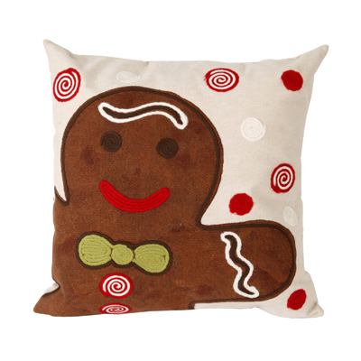 Ginger Boy Chocolate Outdoor Throw Pillow