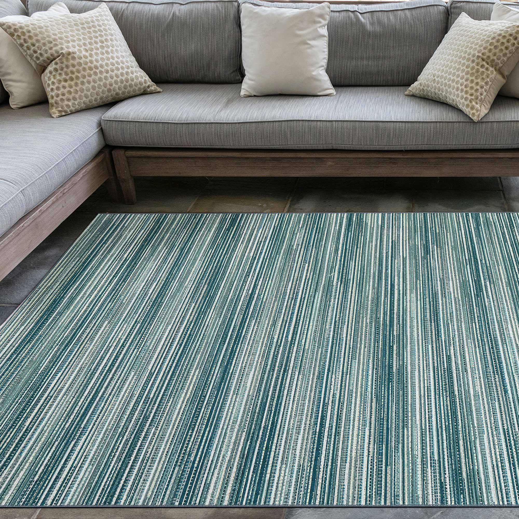 resort stripe outdoor rug