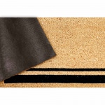 Natura Double Border Outdoor Mat - Black