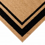 Natura Double Border Outdoor Mat - Black