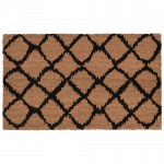 Natura Ikat Lattice Outdoor Mat - Black