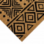 Natura Mudcloth Outdoor Mat - Black