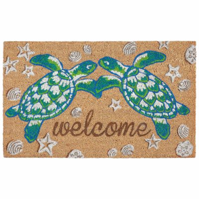 Natura Seaturtle Welcome Outdoor Mat - Natural