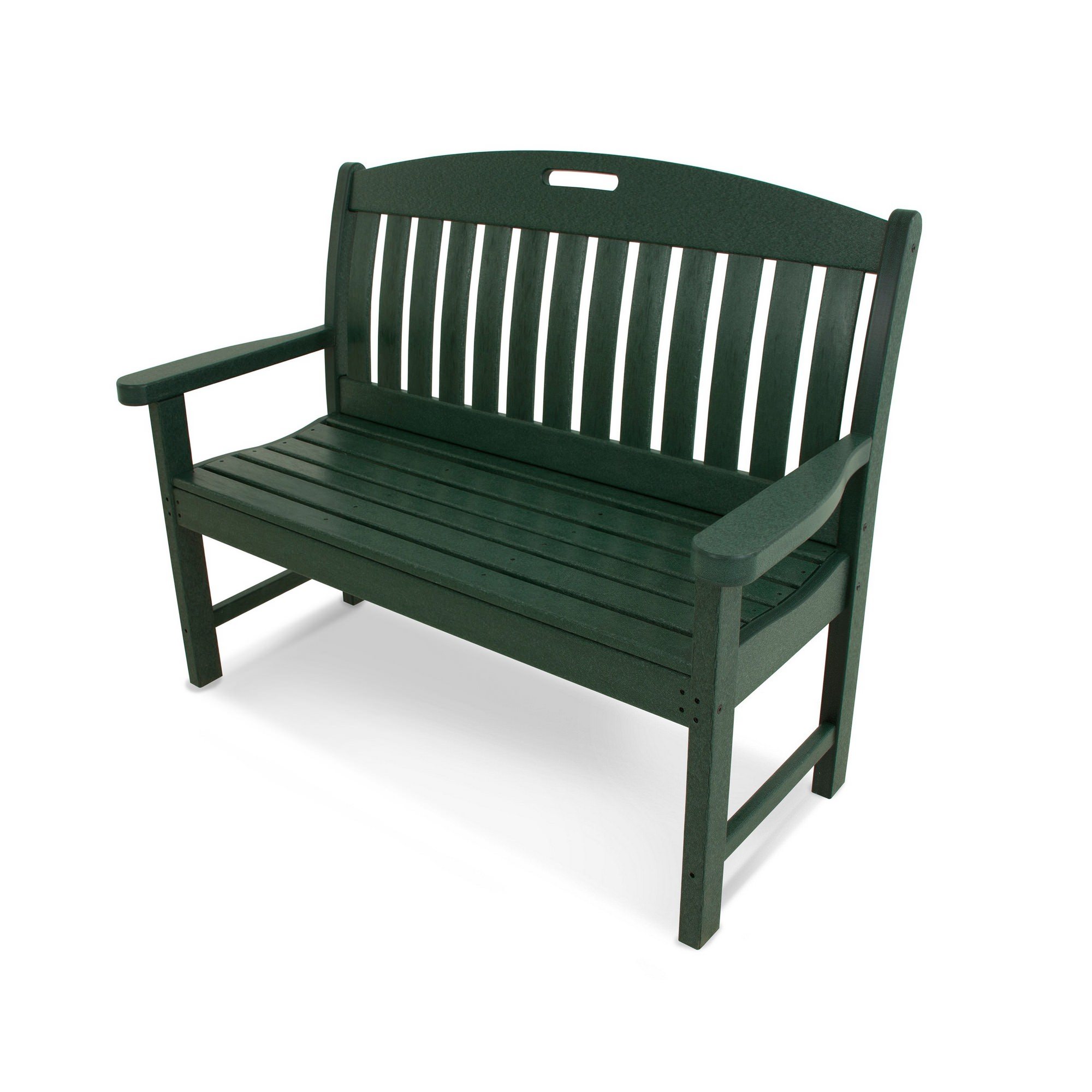 Polywood Nautical 48 Inch Bench in Mahogany