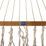 50th Anniversary Double Oatmeal DURACORD® Rope Hammock with Oak Spreader Bar