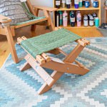 DURAWOOD® Poly Cedar Folding DURACORD® Rope Footstool