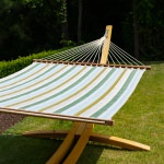Large Sunbrella® Gateway Aloe Quilted Hammock