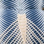 Large Sunbrella® Clock Out Indigo Tufted Hammock with Detachable Pillow