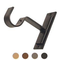 Wrought Iron Outdoor Curtain Double Plated Wall Bracket