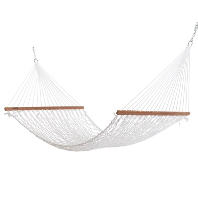 Deluxe DuraCord Rope Hammock - White