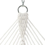 DURACORD® Deluxe Rope Hammock - White