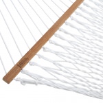 DURACORD® Deluxe Rope Hammock - White