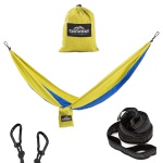 Double Travel Hammock - Yellow/Blue