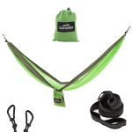 Double Mesh Travel Hammock - Green