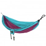Double Travel Hammock - Turquoise/Raspberry