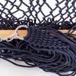 13 ft. Double Navy Polyester Rope Hammock with Hanging Hardware & Storage Bag Included