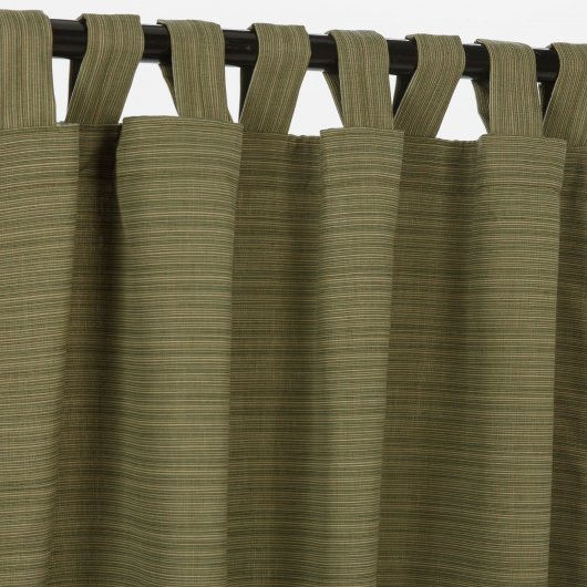 Sunbrella® Dupione Laurel with Tabs - 50 in x 96 in