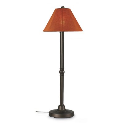 Bronze San Juan Outdoor Floor Lamp with Sunbrella Shade