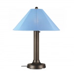 Bronze Catalina Outdoor Table Lamp with Sunbrella Shade