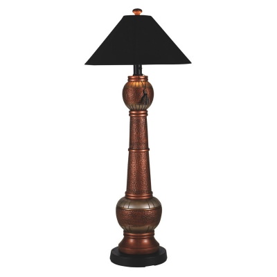 Copper Phoenix Outdoor Floor Lamp with Sunbrella Shade