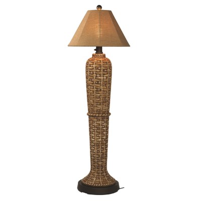 South Pacific Outdoor Floor Lamp with Sunbrella Shade