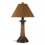 Palm Outdoor Table Lamp with Sunbrella Shade