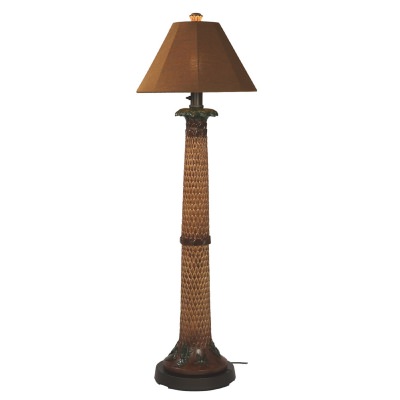 Palm Outdoor Floor Lamp with Sunbrella Shade