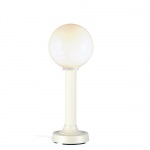 White Moonlite Outdoor Globe Table Lamp with White Globe