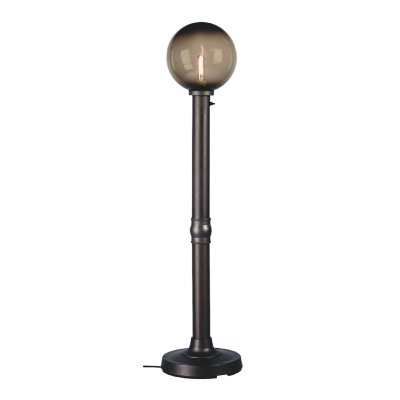 Bronze Moonlite Globe Outdoor Floor Lamp with Bronze Globe