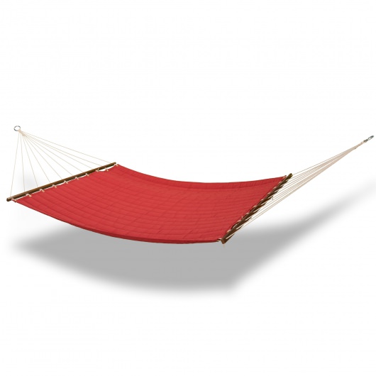 Large 2 Person Soft Polyester Quilted Hammock - Cherry Red