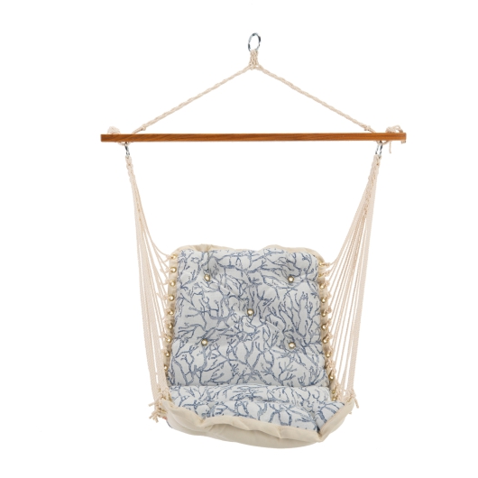 Tufted Bella Dura Cushioned Single Swing - Atoll Royalty