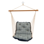 Tufted Cushioned Swing with Swing Spring