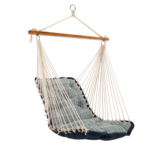 Tufted Sunbrella Cushioned Single Swing - Principle Lagoon