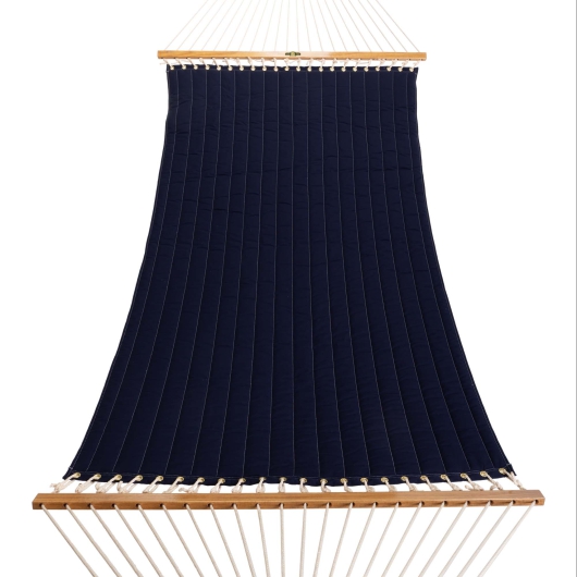 Large Quilted Sunbrella Fabric Hammock - Canvas Navy