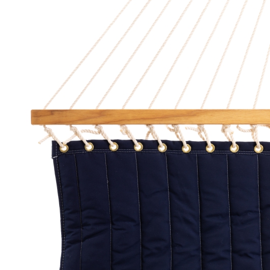 Large Quilted Sunbrella Fabric Hammock - Canvas Navy