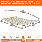 Large Polyester Quilted Hammock - Floral Print