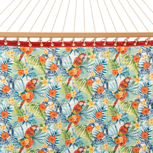 Large Polyester Quilted Hammock - Floral Print