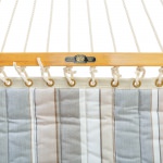 Large Quilted Sunbrella Fabric Hammock - Expand Dove