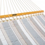 Large Quilted Sunbrella Fabric Hammock - Expand Dove