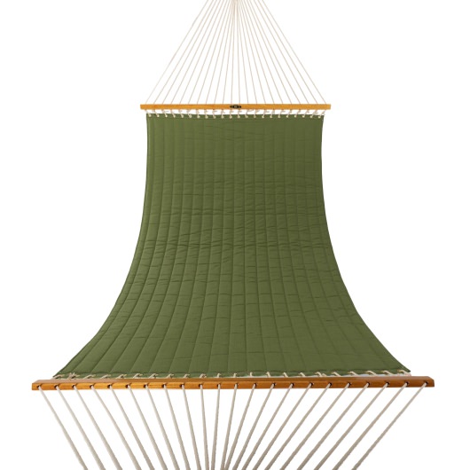 Large Quilted Sunbrella Fabric Hammock - Spectrum Cilantro